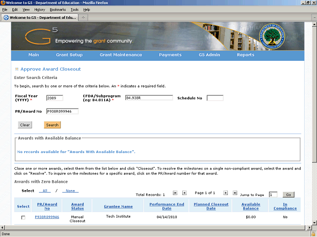 Screen image of this step