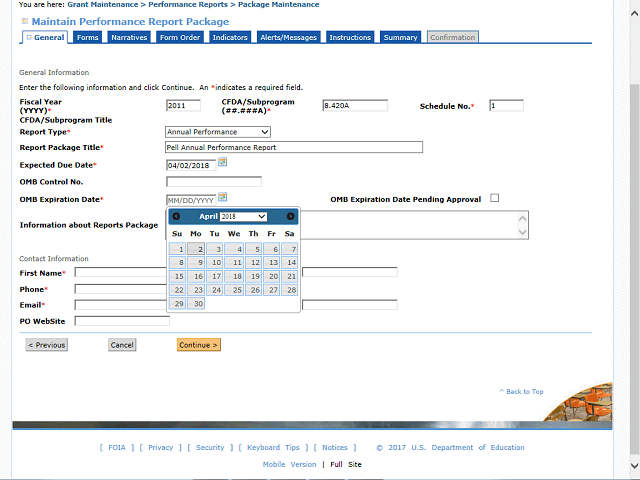 Screen image of this step