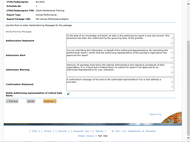 Screen image of this step