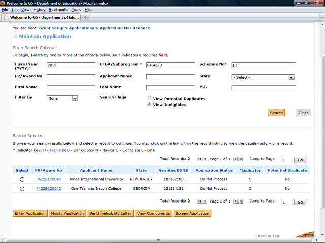 Screen image of this step