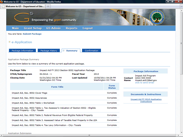 Screen image of this step
