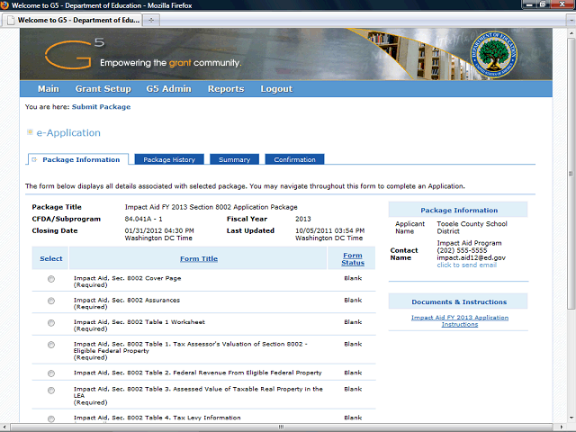 Screen image of this step