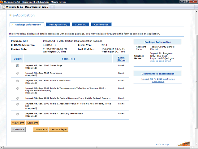 Screen image of this step