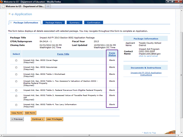 Screen image of this step