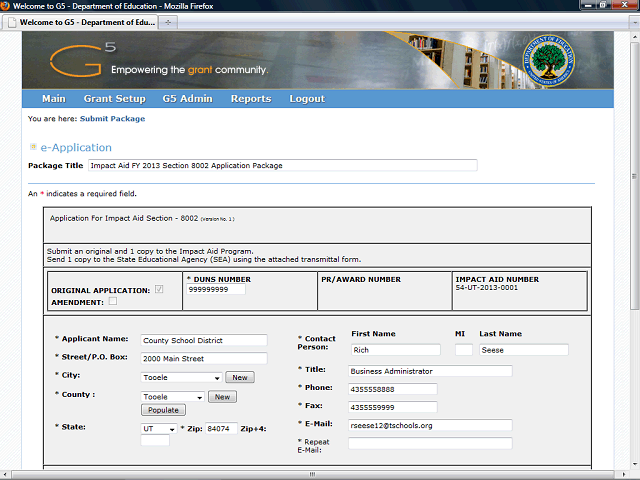 Screen image of this step