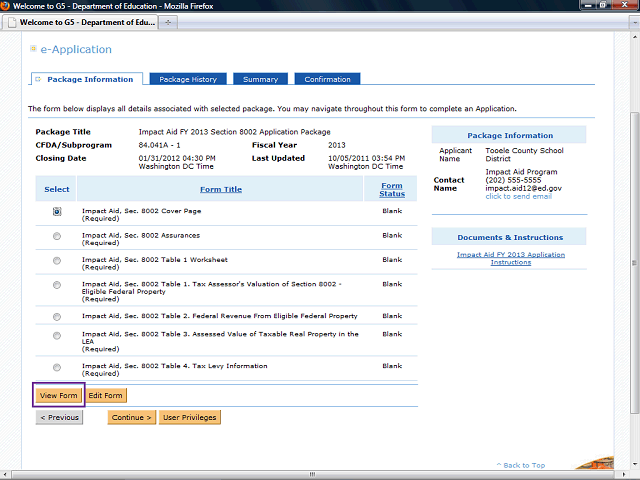 Screen image of this step