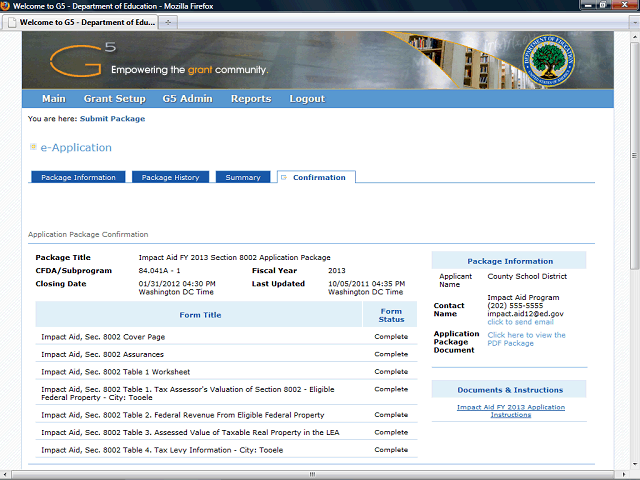 Screen image of this step