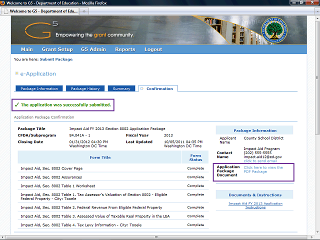 Screen image of this step