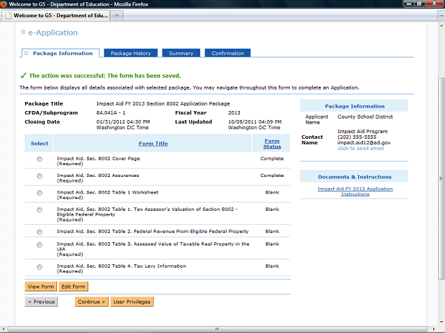 Screen image of this step