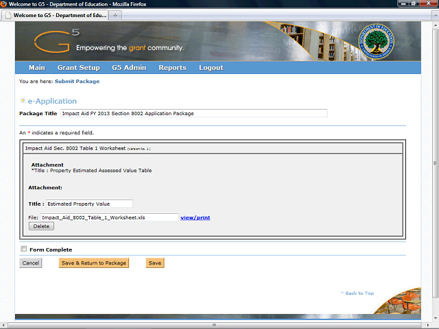 Screen image of this step