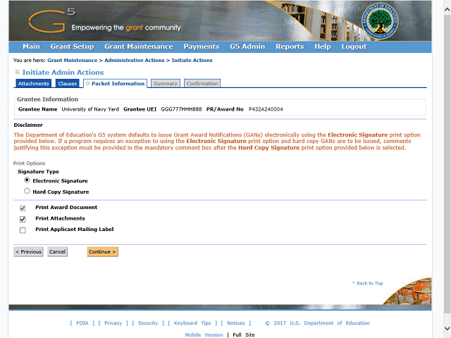 Screen image of this step