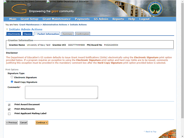 Screen image of this step
