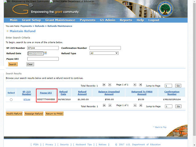 Screen image of this step