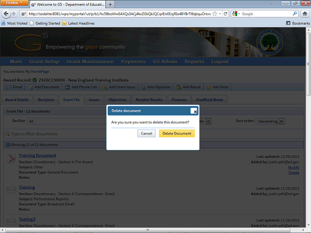 Screen image of this step