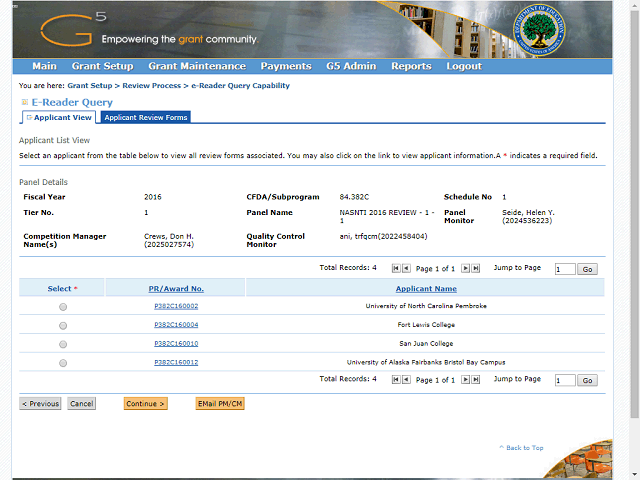 Screen image of this step