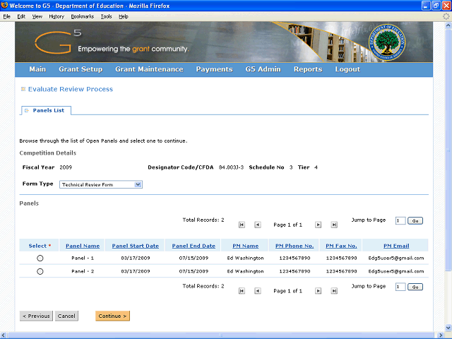 Screen image of this step