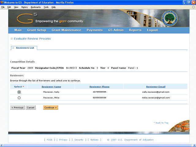 Screen image of this step
