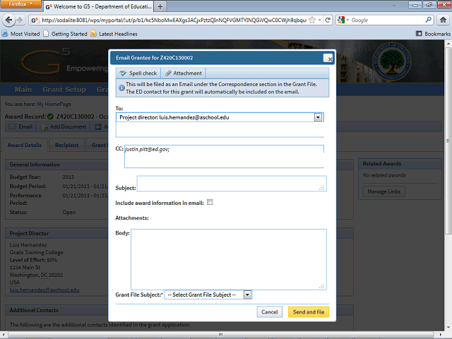 Screen image of this step