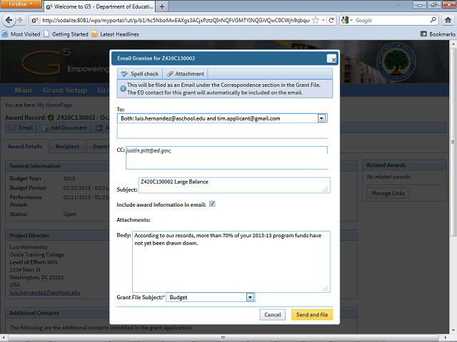 Screen image of this step
