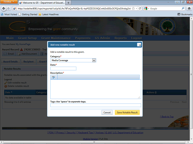 Screen image of this step
