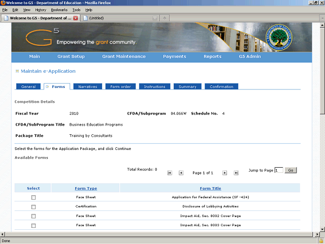 Screen image of this step