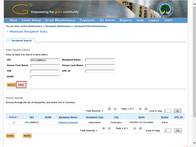 Screen image of this step