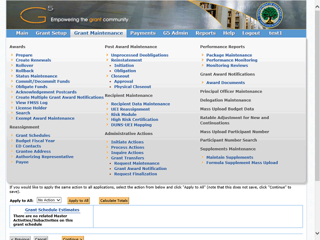 Screen image of this step