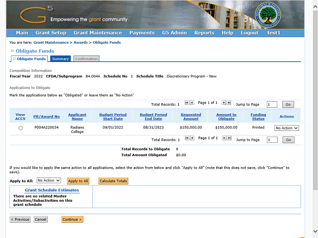 Screen image of this step