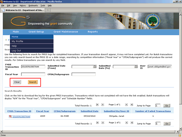 Screen image of this step