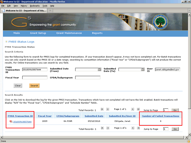 Screen image of this step