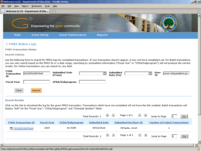 Screen image of this step