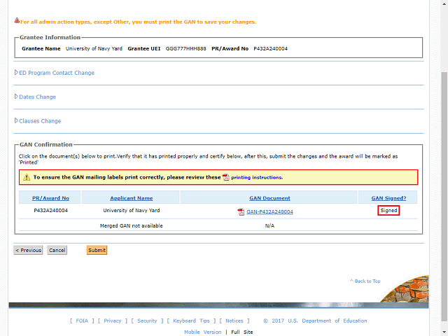 Screen image of this step