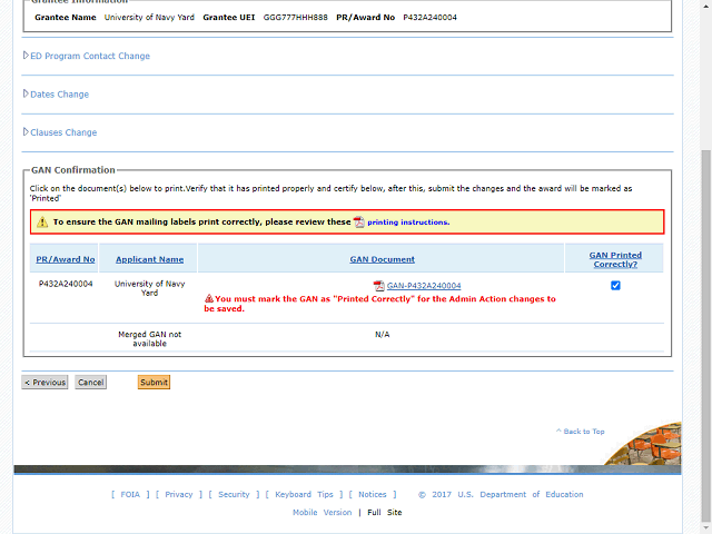 Screen image of this step