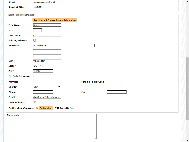 Screen image of this step