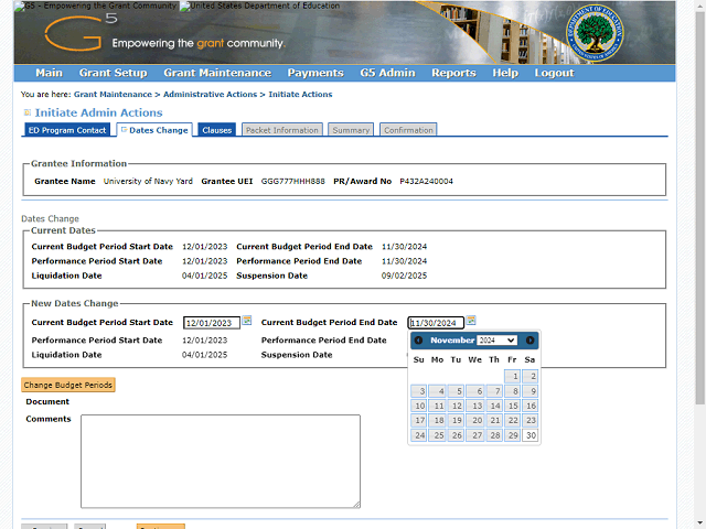 Screen image of this step