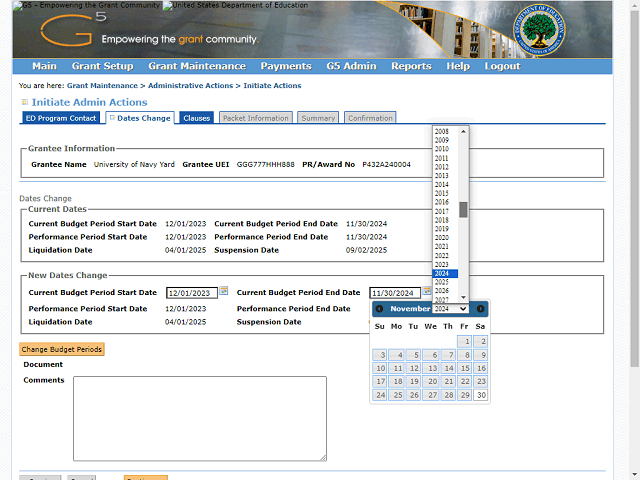 Screen image of this step