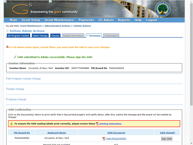 Screen image of this step