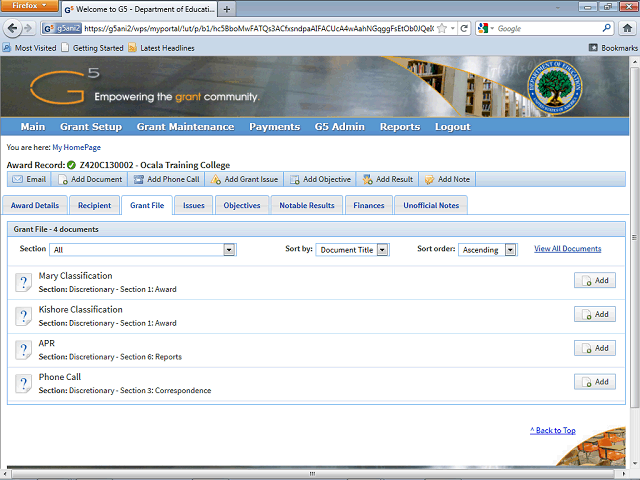 Screen image of this step