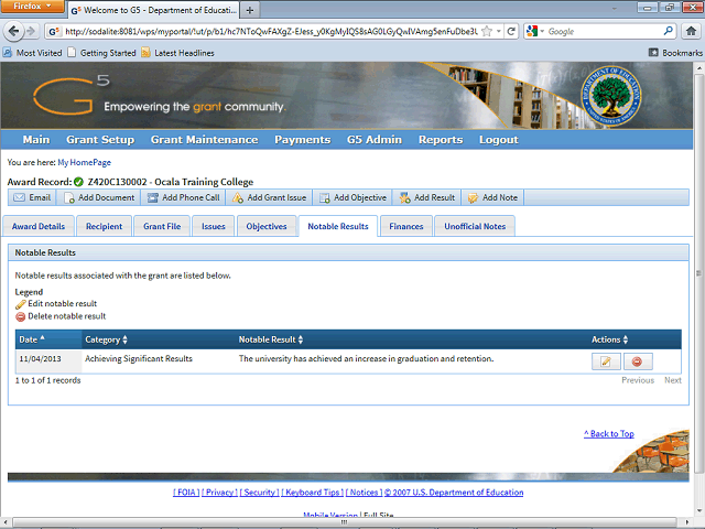 Screen image of this step