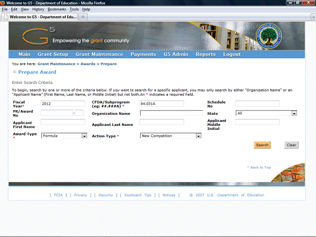 Screen image of this step
