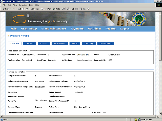 Screen image of this step