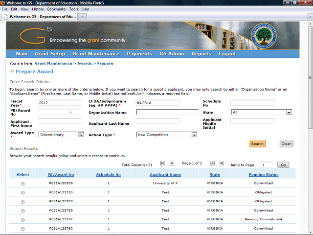 Screen image of this step