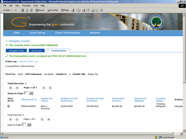 Screen image of this step