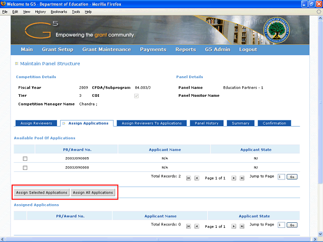 Screen image of this step