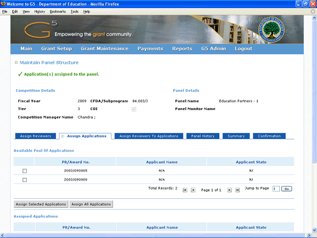 Screen image of this step