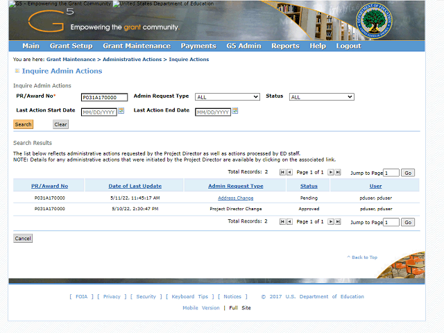 Screen image of this step