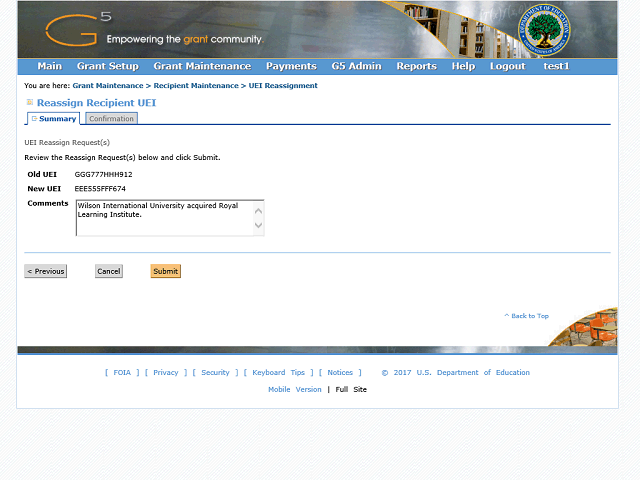 Screen image of this step
