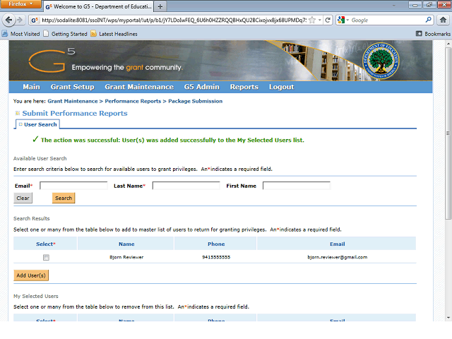 Screen image of this step