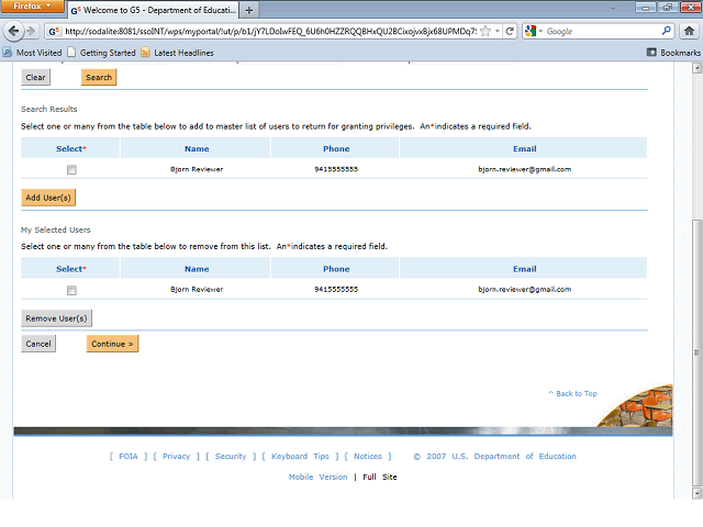 Screen image of this step