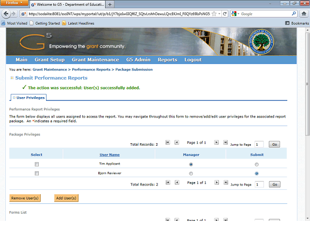 Screen image of this step